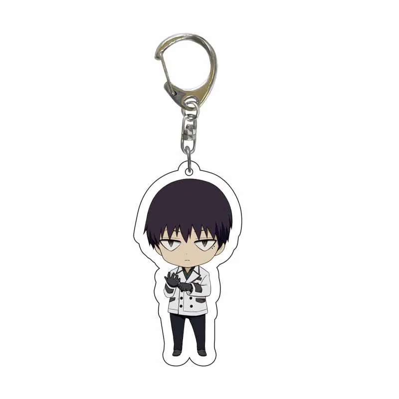 

Cartoon Keychain Anime Tokyo Ghoul Creative Acrylic Figure Model Keyring Decoration Cosplay Fans Gift Bag Trinket Charm Pendant