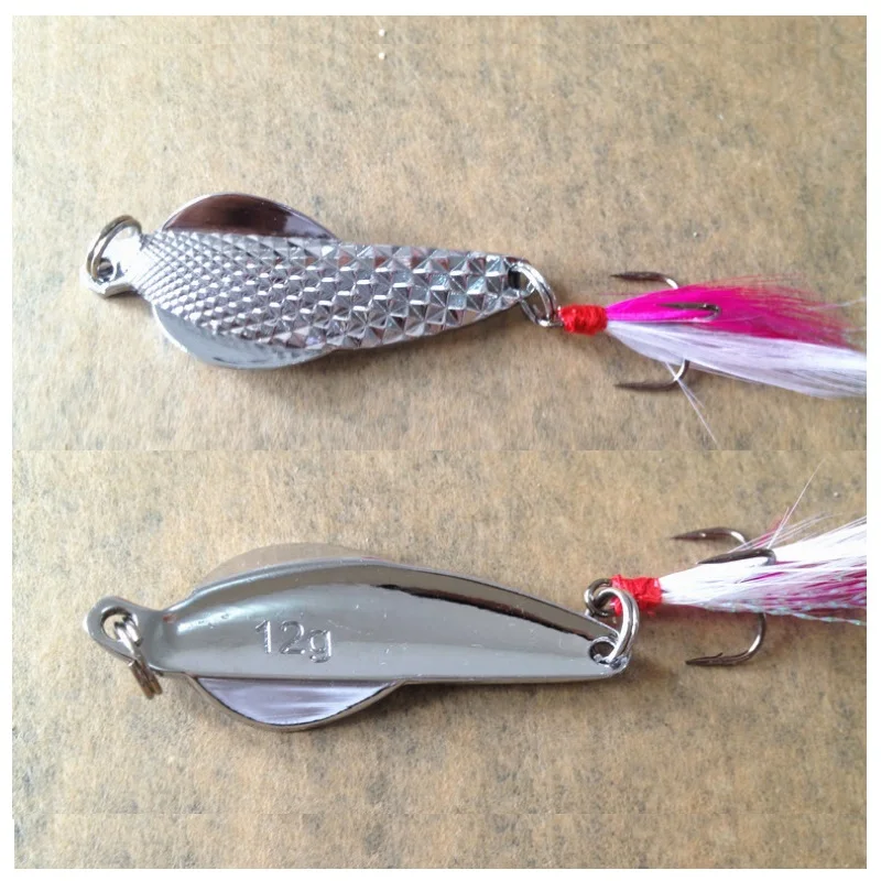 

12 g S Тип route Paillette ложка для приманки для рыбалки в глубокой воде супер сильная 20 шт