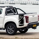 2 шт., автомобильные боковые наклейки для Isuzu Dmax, сделай сам, автомобильная задняя багажная виниловая пленка, наклейки, автомобильные спортивные украшения, аксессуары для тюнинга