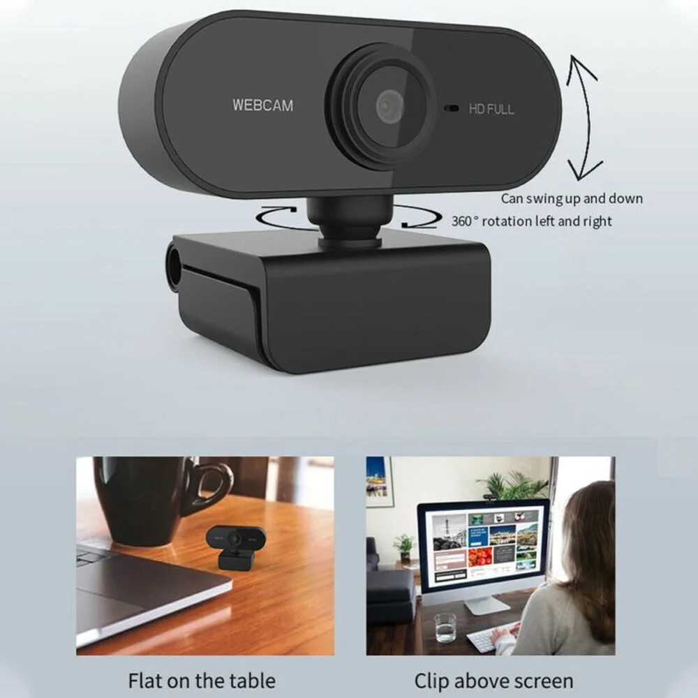 

Full HD Webcam With Microphone Videoconference Camera For Windows Laptop PC
