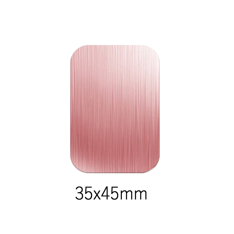5pcs 35x45mm-Rose Универсальный магнитный держатель аксессуары Запасные детали для замены металлического пластина магнитный автомобильный держатель для телефона на магните с подставкой для gps MP3 с клейкой лентой 3M - Цвет: 5pcs 35x45mm-Rose