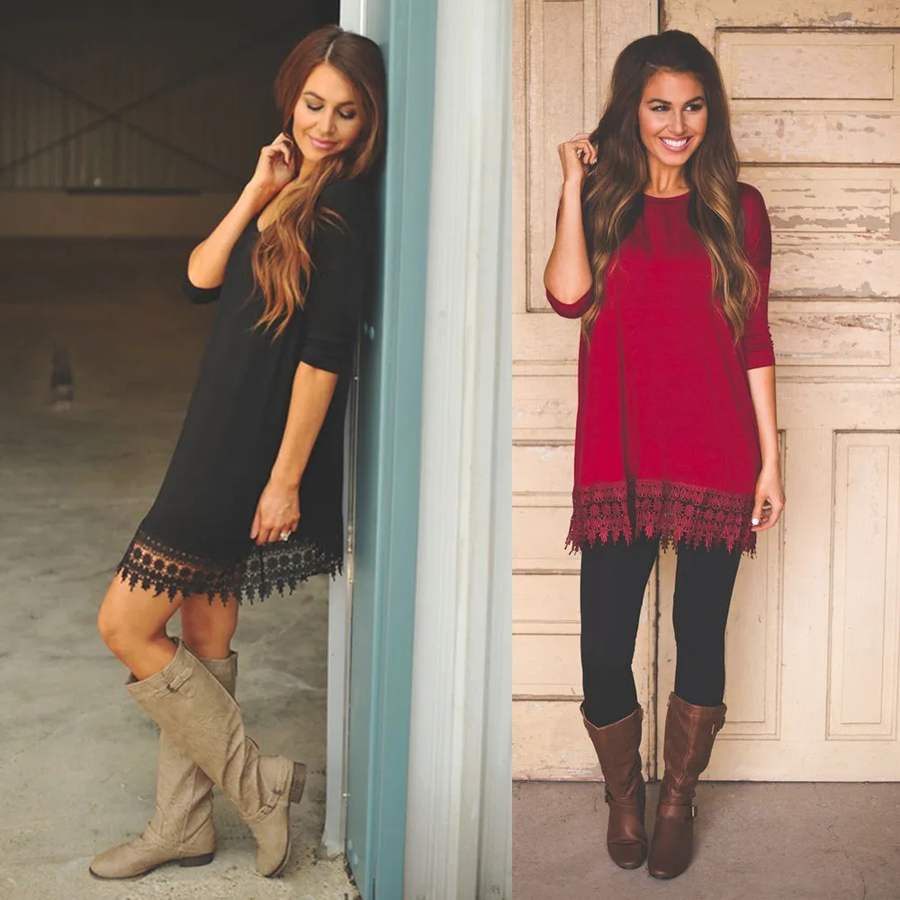 Самый продаваемый сексуальный женское платье подол кружева сращивание длинный