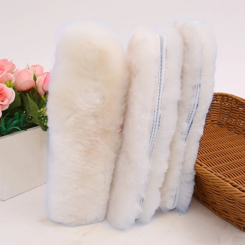 1 пара Плюшевые стельки дышащие хлопковые шерстяной фетр теплая мягкая удобная