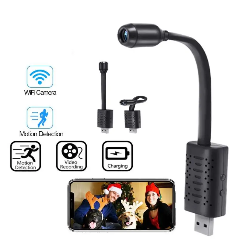 Mini telecamera Wifi portatile P2P IP telecomando USB Micro telecamera di sorveglianza HD 1080P