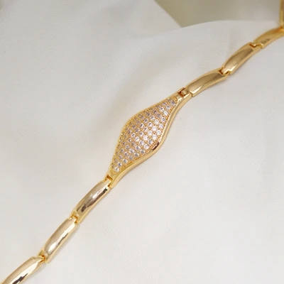 Chain length 18.5cm 24 различных стиля, браслет, звенья цепи, браслеты для женщин и мужчин, кристалл, циркон, позолота, Теннисный Браслет, модное ювелирное изделие - Окраска металла: Chain length 18.5cm