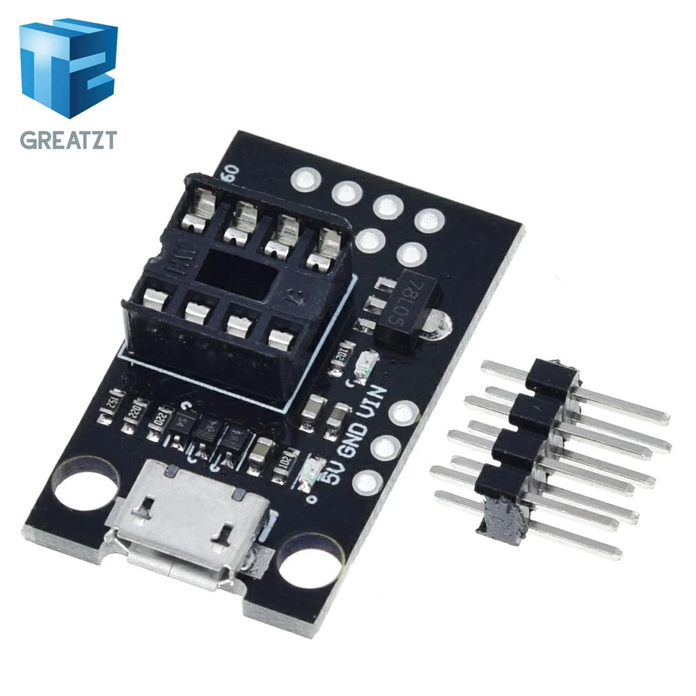GREATZT синяя черная TINY85 Digispark Kickstarter Micro макетная плата ATTINY85 модуль для Arduino IIC I2C