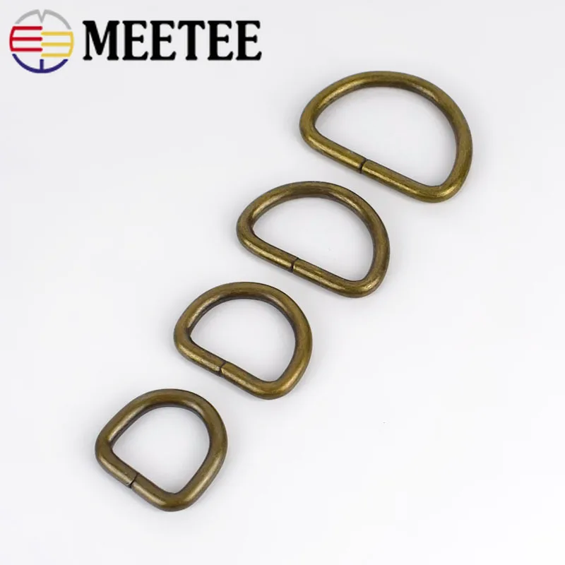 Meetee ID20/25/32/38mm 5pcs D Ring Adjustable Metal Buckle for Bag Belt Bikini Opening Hook Handmade Hardware Accessories BF209 | Дом и сад