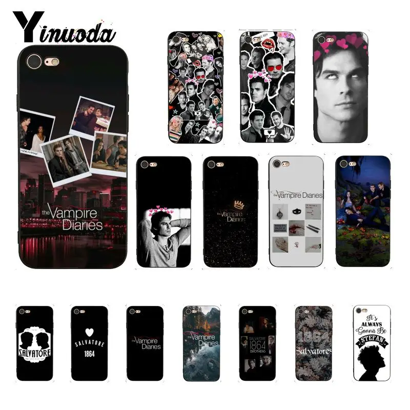 Чехол для телефона Yinuoda The Vampire diaries Stefan Damon salvore чехол iPhone 6S 6plus 7 7plus 8 8Plus X Xs MAX 5 5S