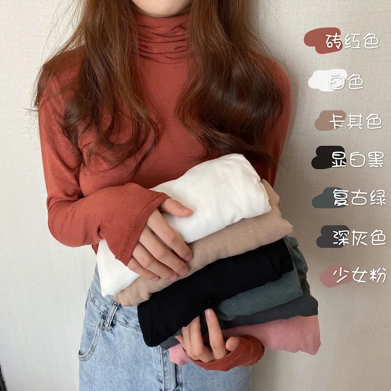 

2020 осень новые женские мокасины в корейском Стиль для похудения и подходящая к любому стилю одежды однотонные Цвет с высоким воротником-сто...