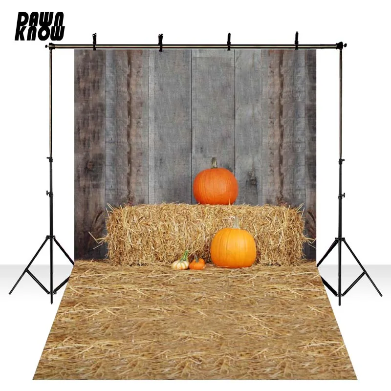DAWNKNOW Виниловый фон для фотосъемки с изображением тыквы стен Хэллоуин вечерние