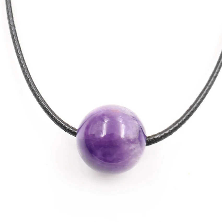 Веревочные ожерелья XSM с черными бусинами из конопли 18 мм регулируемые цепочки