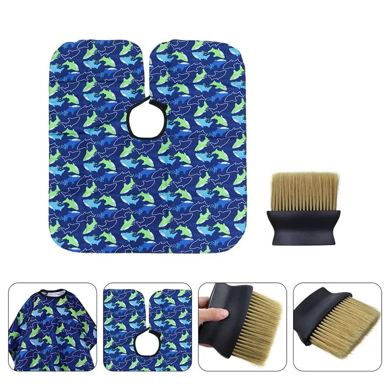 

1pc Professional Fashion Durable Haircut Cape Hairdressing Cloth Cape with Brush