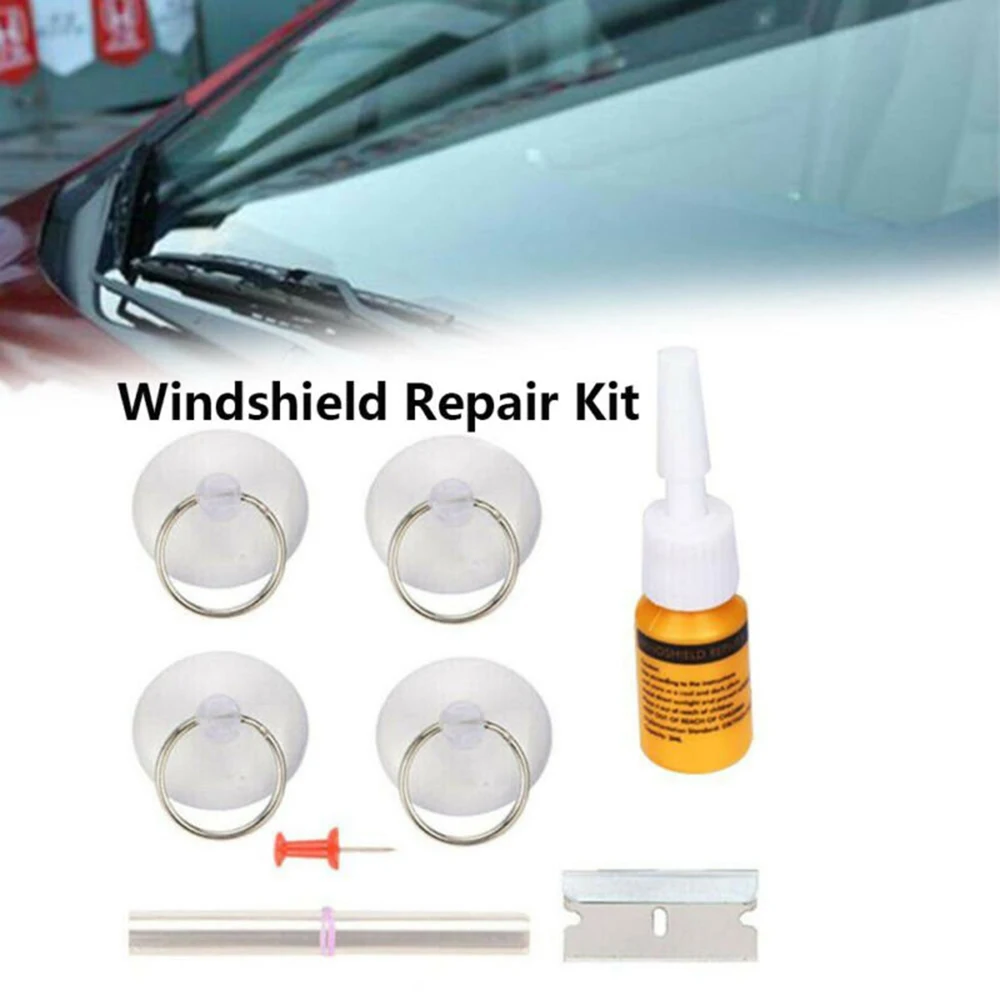 Car Window Glass Repair Fluid Kit Windshield DIY Scratch Crack Restore Tool Easy To Use - Takes Only Minutes | Автомобили и