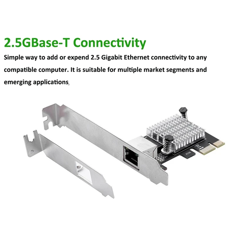 Сетевой адаптер RJ45 100/1000M/2 5G чипсет RTL8125B PCIe PCI Express сетевая Lan-карта | Компьютеры и