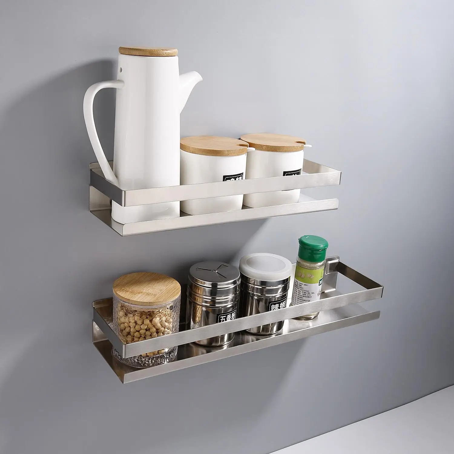 

Bathroom Shelf Black Shower Shampoo Bathroom Accessories Bathroom Corner Shelves Kitchen Wall Shelf Storage Rack 20cm-50cm
