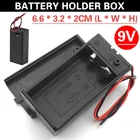 Mayitr 1 шт. черный Высококачественный держатель для батарей портативный чехол для хранения батарей с крышкой и переключателем вкл.выкл.