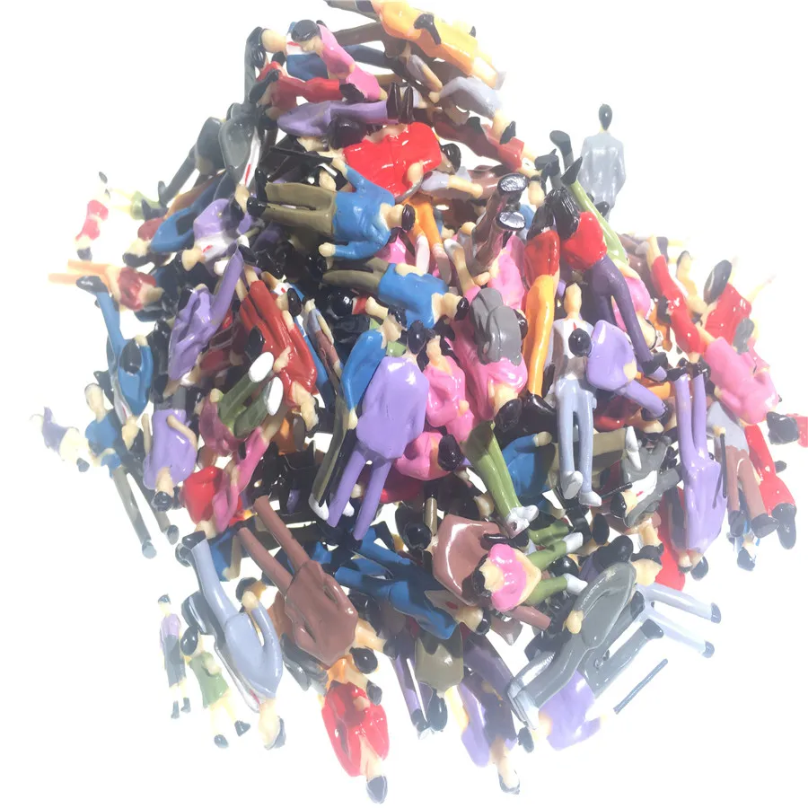 2018 новая модель масштабной модели окрашенных цветных фигурок для макета поезда