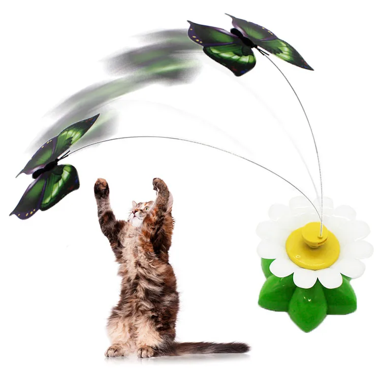 Имитация бабочки кошки палочка забавная Интерактивная тренировочная игрушка