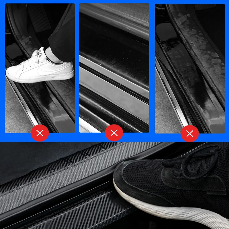 Наклейки на задний бампер для Audi A6A6L защитная Накладка порог педали защитные