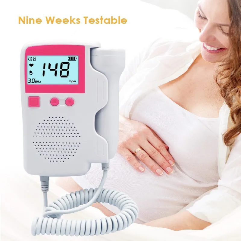 

Upgraded 3.0MHz Doppler Fetal Heart Rate Monitor Home Pregnancy Baby Fetal Sound Heart Rate Detector LCD Display No Radiation