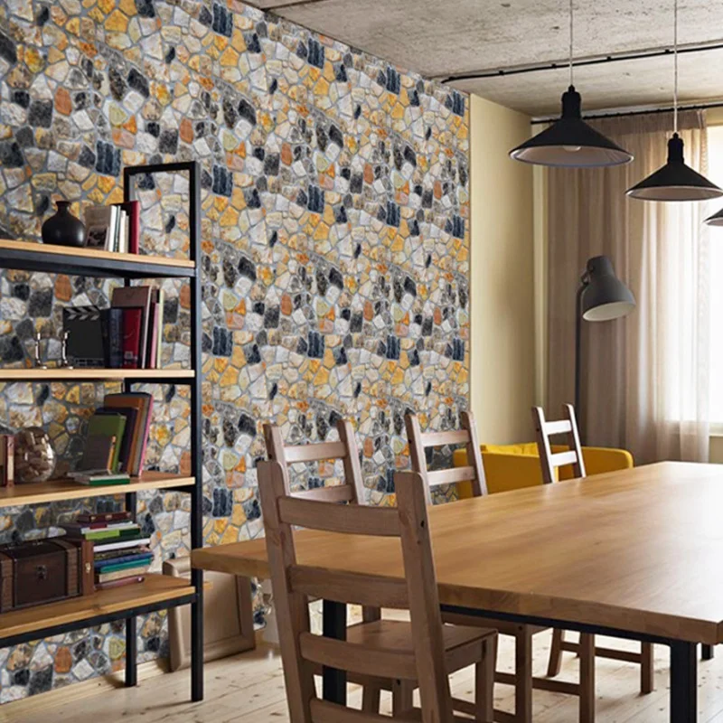 Каменные кирпичные настенные наклейки для гостиной спальни шкафа столовой