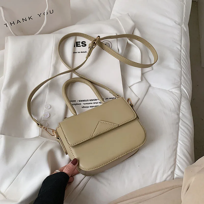 

Textured PU Women's Bag Summer 2021 New High-quality Fashion Popular One-shoulder Messenger Bag Portable Retro Small Square Bag
