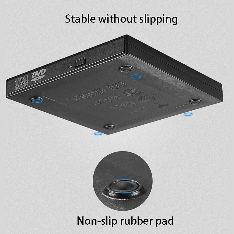 

USB2.0 External CD DVD Burner, Desktop / Laptop Universal CD DVD Burner External Drive