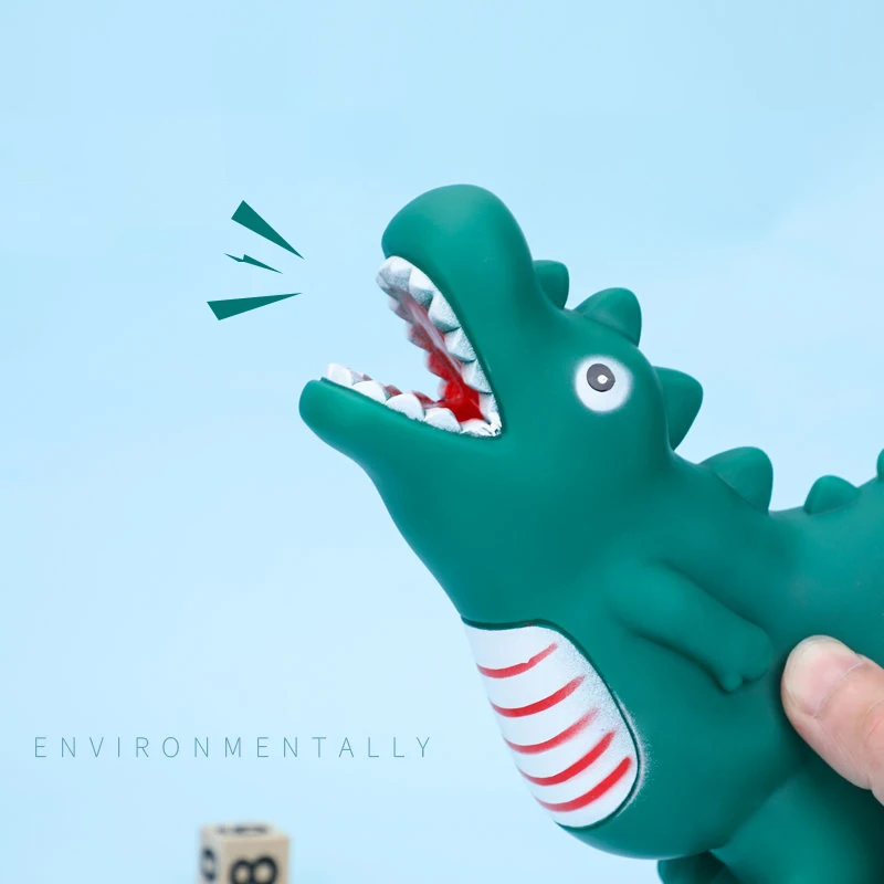 1 Uds Color al azar lindo dinosaurio peque&ntilde;o caucho chill&oacute;n juguetes de ba&ntilde;o para beb&eacute; descomprimir ventilaci&oacute;n juguetes SPINNER regalos de cumplea&ntilde;os para los ni&ntilde;os-0