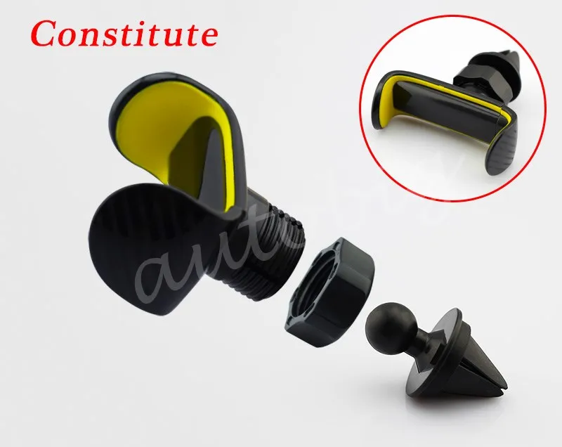 vehicle interior rotatable mobile display stand air vent mount cradle phone holder adjustable accessories parts abs molding free global shipping