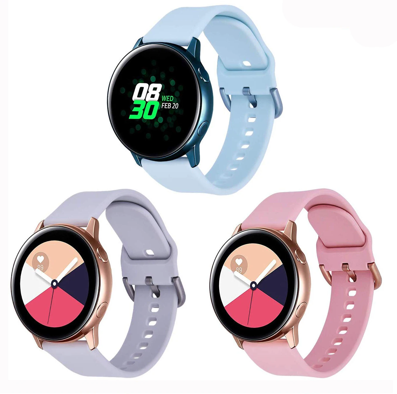 20 мм/22 мм длина браслета для samsung Galaxy часы Active2/Активный/46 мм/42 мм/ремень Шестерни S3/S2/спортивный силиконовый браслет huawei часы GT