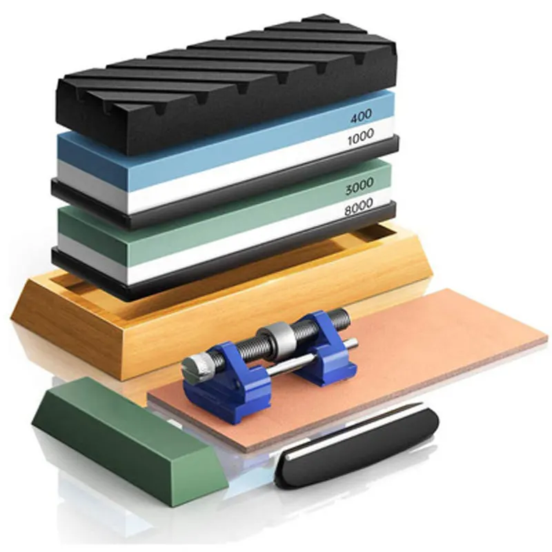 

Double-Sided Whetstone Kitchen Sharpener White Corundum Grindstone Set Household Oilstone Outdoor Grindstone Household