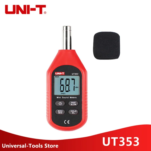 UNI-T UT353 измеритель уровня шума Измеритель уровня звука портативный цифровой аудио децибел Тестер уровня звука монитор дБ метр
