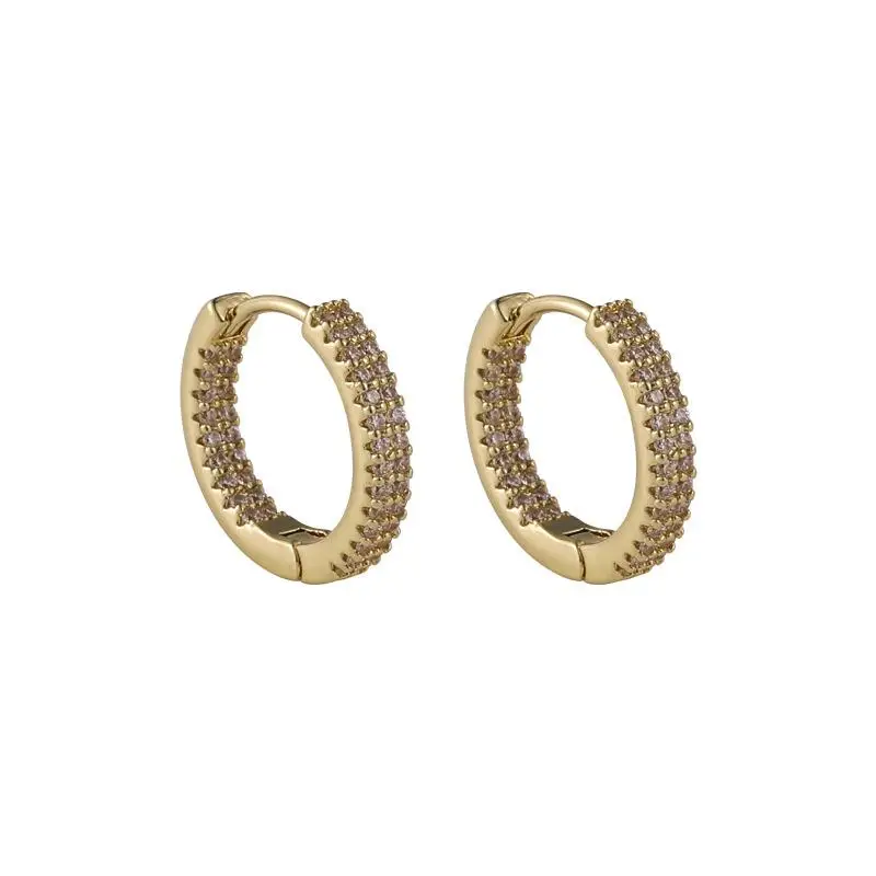 

XAOBOACC Gold Ear Bone Clip Earrings for Women Korean Fashion Mini Micro Inlaid Hoop Earrings Jewelry Wholesale