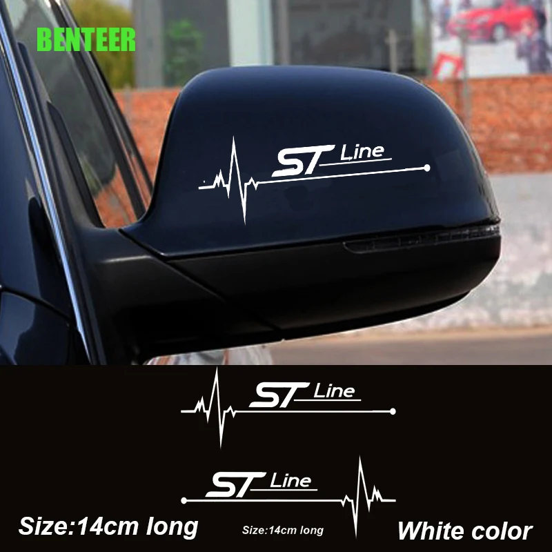 

ST STline Car Rearview Mirrior For Ford Focus Mk3 Mk4 Kuga