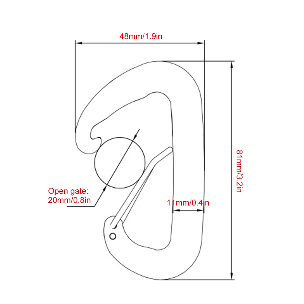 

Outdoor Camping Carabiner Clips Carabiner 12KN Heavy Duty Carabiner Clips for Hammocks Camping Hiking Backpacking