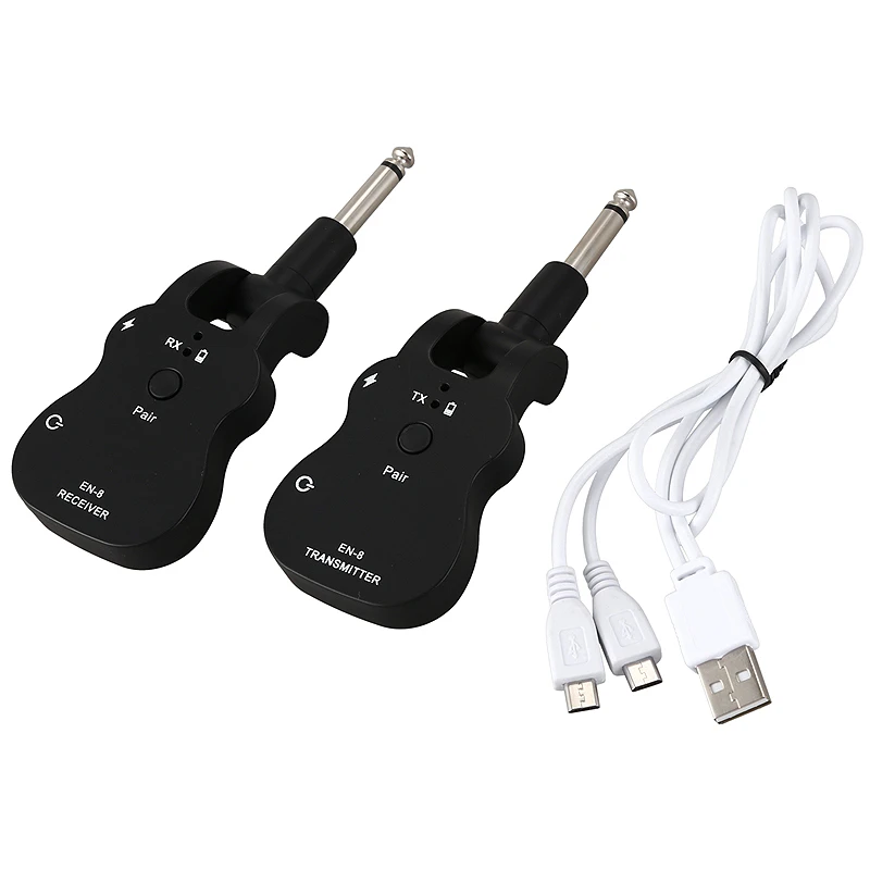 uhf wireless audio transmitter empfänger system usb aufladbare für elektrische gitarre bass musical instrument free global shipping