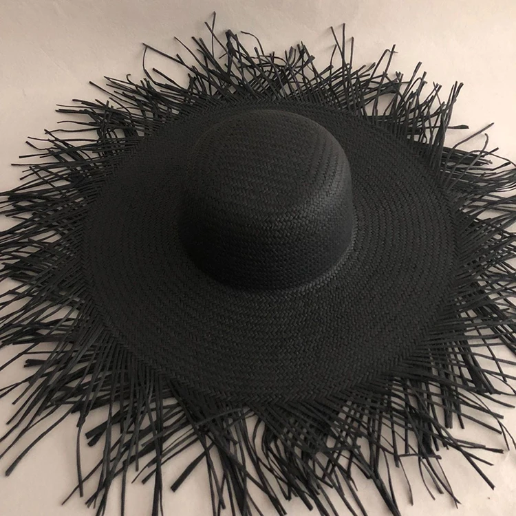 

LVTZJ Summer straw hats women big wide brim beach hat sun hats foldable sun block UV protection panama hats bone chapeu feminino