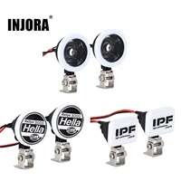 injora led lights headlights spotlight with bracket for 110 rc car crawler traxxas trx4 trx6 axial scx10 90046 redcat gen8