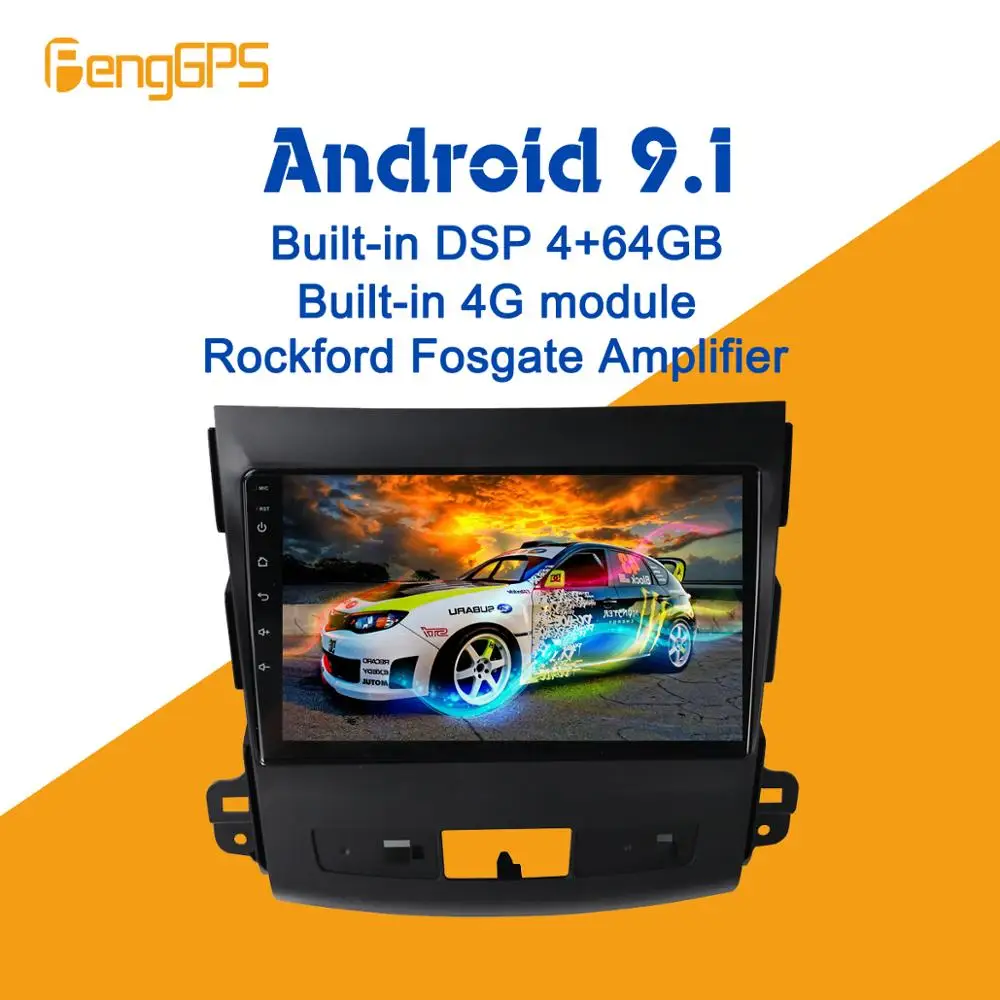 Android 9 1 4 + 64 Гб px5 встроенный DSP автомобильный без DVD плеера радио для Mitsubishi Outlander 2005