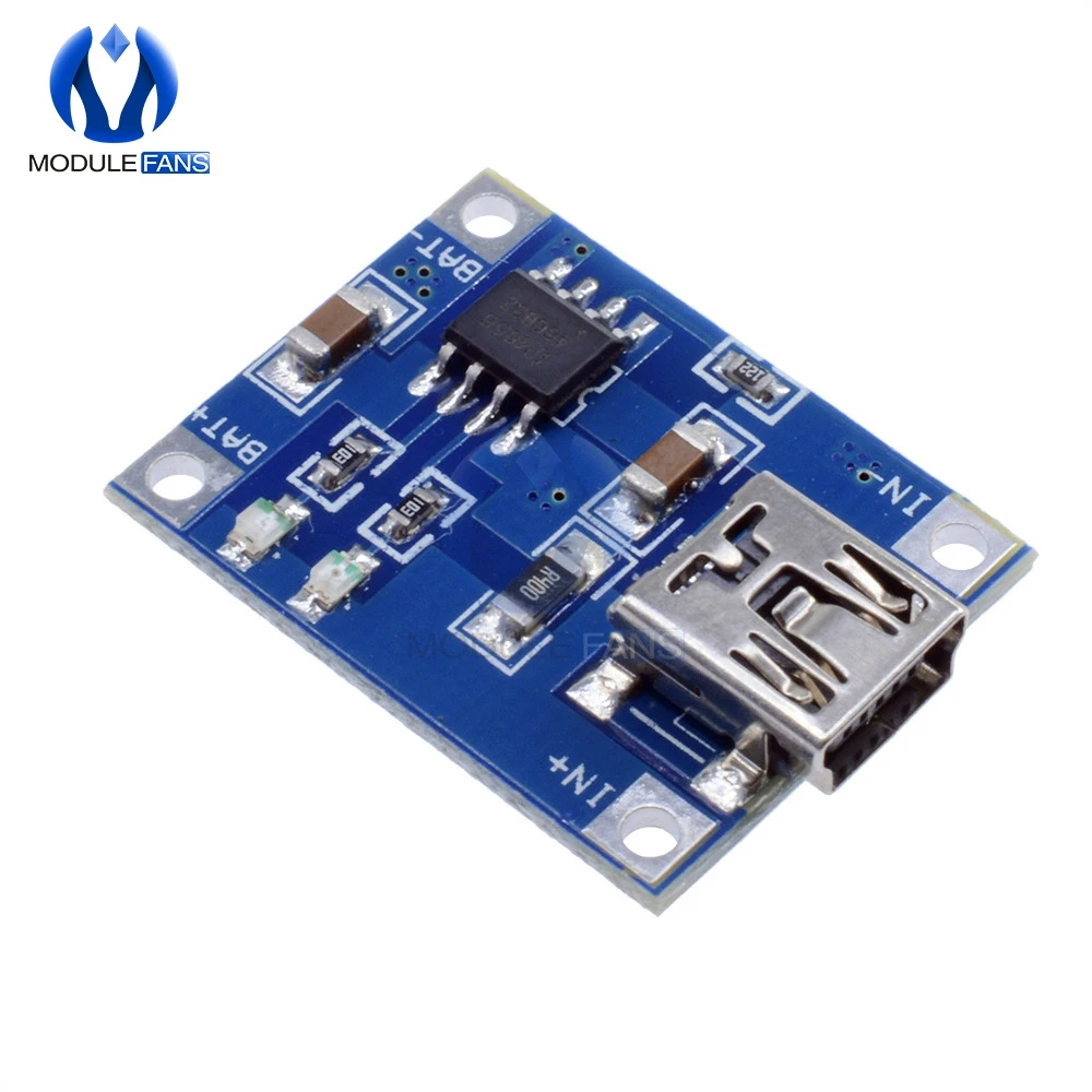 DC 5V 1A TP4056 Mini USB 18650 литиевая батарея зарядное устройство плата со светодиодным