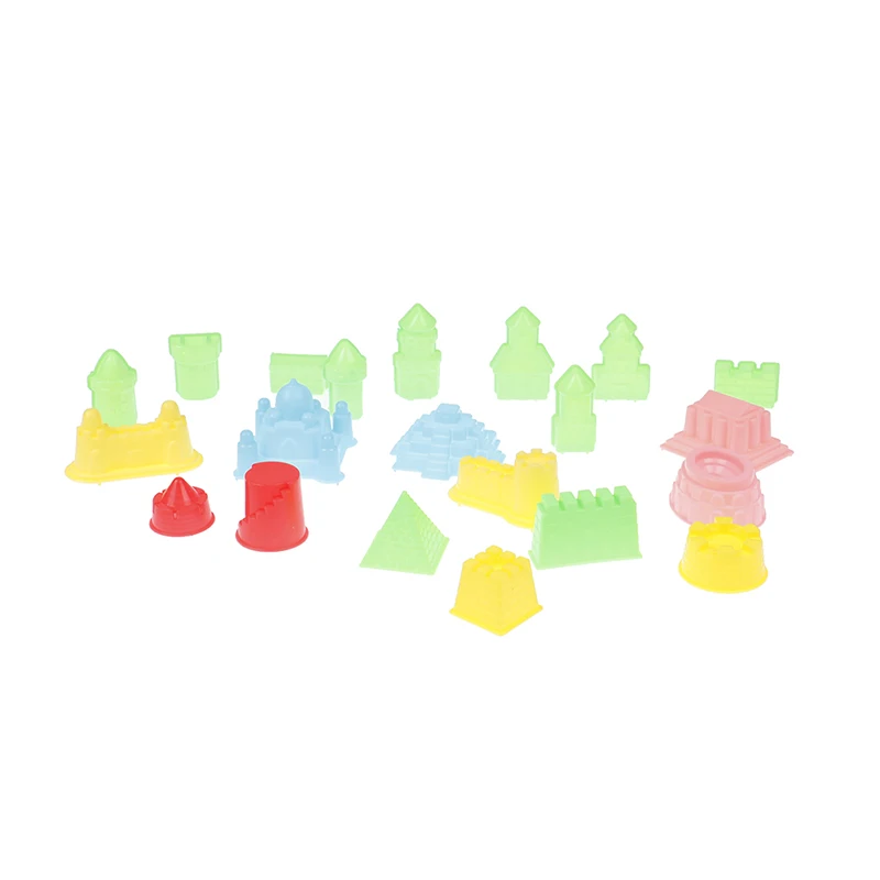 

Hot Castle Model Play Sand Outdoor Toys for ChildrenSummer Seaside Beach toys Baby Soft Rubber Dune Sand Mold Tools Sets