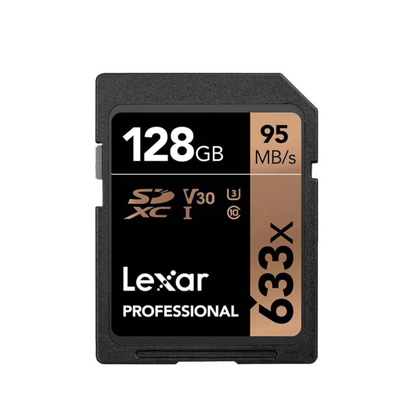 Lexar 633X sd-карта 32 Гб 128 Гб 64 Гб 256 ГБ 512 Гб 16 Гб класс 10 U1/U3 V30 карта памяти 32 64 128 ГБ Флэш-карта SD памяти SDXC SDHC - Емкость: SD633X-128G