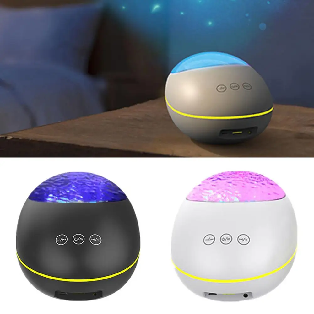 

Светодиодный проектор океанских волн, Ночной светильник, Галактический проектор звездного неба, ночная лампа с музыкой и Bluetooth-динамиком