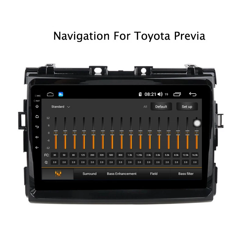 Ectwodvd 9-дюймовый Android 8 1 автомобильный DVD GPS для Toyota Previa 2006-2012 4 Гб ОЗУ 64 ПЗУ CarPlay DSP 4G LTE
