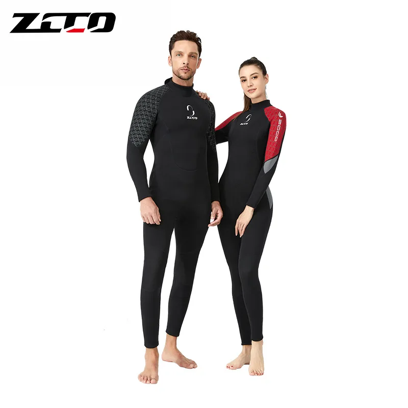 ZCCO 3MM Men Scuba Keep Warm Diving Suit Neoprene Underwater Hunting Surfing Spearfishing Swimming Jumpsuit Snorkeling WetSuit