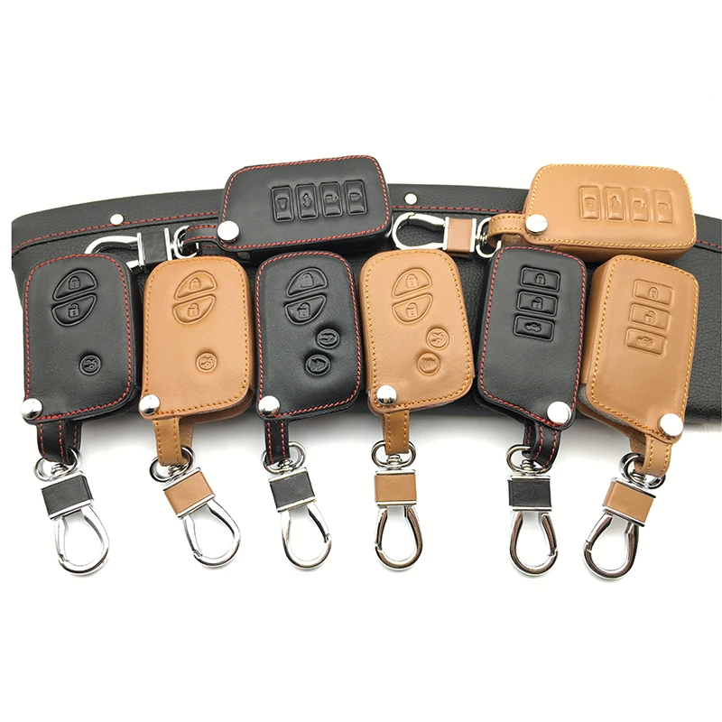 

100% Leather car key case key cover for Lexus NX GS RX IS ES GX LX RC 200 250 350 LS 450H 300H car wallet Key Auto accessories