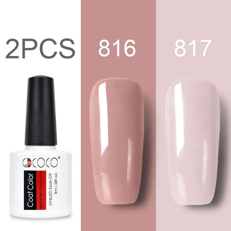 GDCOCO Nail Gel Polish Kits New Arrival Canni Supply Soak Off UV LED Purple Lacquers Pink Polish|nail polish soak off|pink gel polishgel nail |