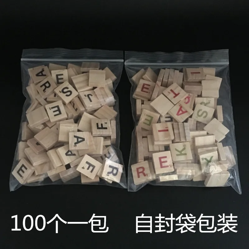 100 шт./компл. Лидер продаж детские деревянные алфавитные изделия сделай сам