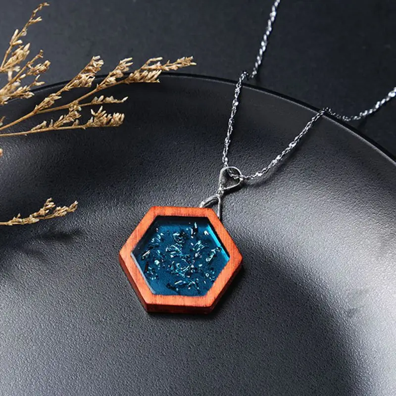 Ручная работа пустая полая красная дерево кабошон круглая квадратная деревянная