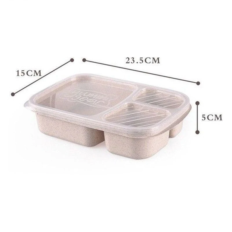 Новый натуральный материал Ланч Bento Box еда с подогревом термос контейнер кухня